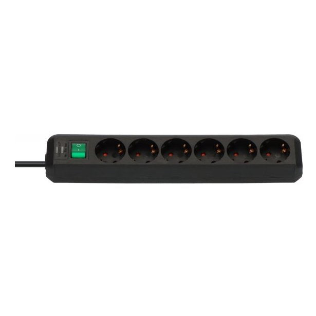 Regleta De 6 Tomas Eco-Line Brennenstuhl Interruptor 3 M