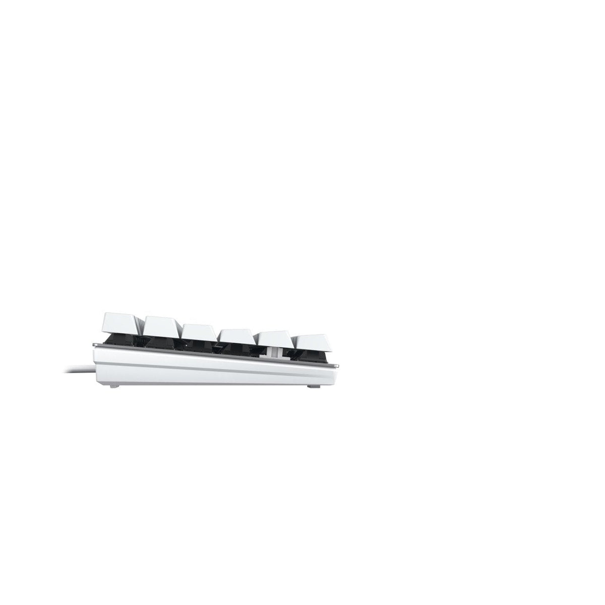 Cherry Kc 200 Mx, Completo Tamaño (100%), Con Cable, Usb, Mechanischer Switch, Qwerty, Plateado, Blanco