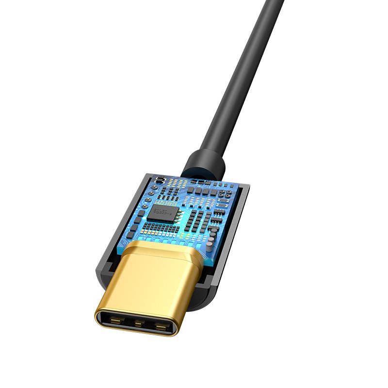 EAN 6953156297845 - Baseus CATL54-01 cambiador de género para cable Type-C 3.5mm Negro imagen 5