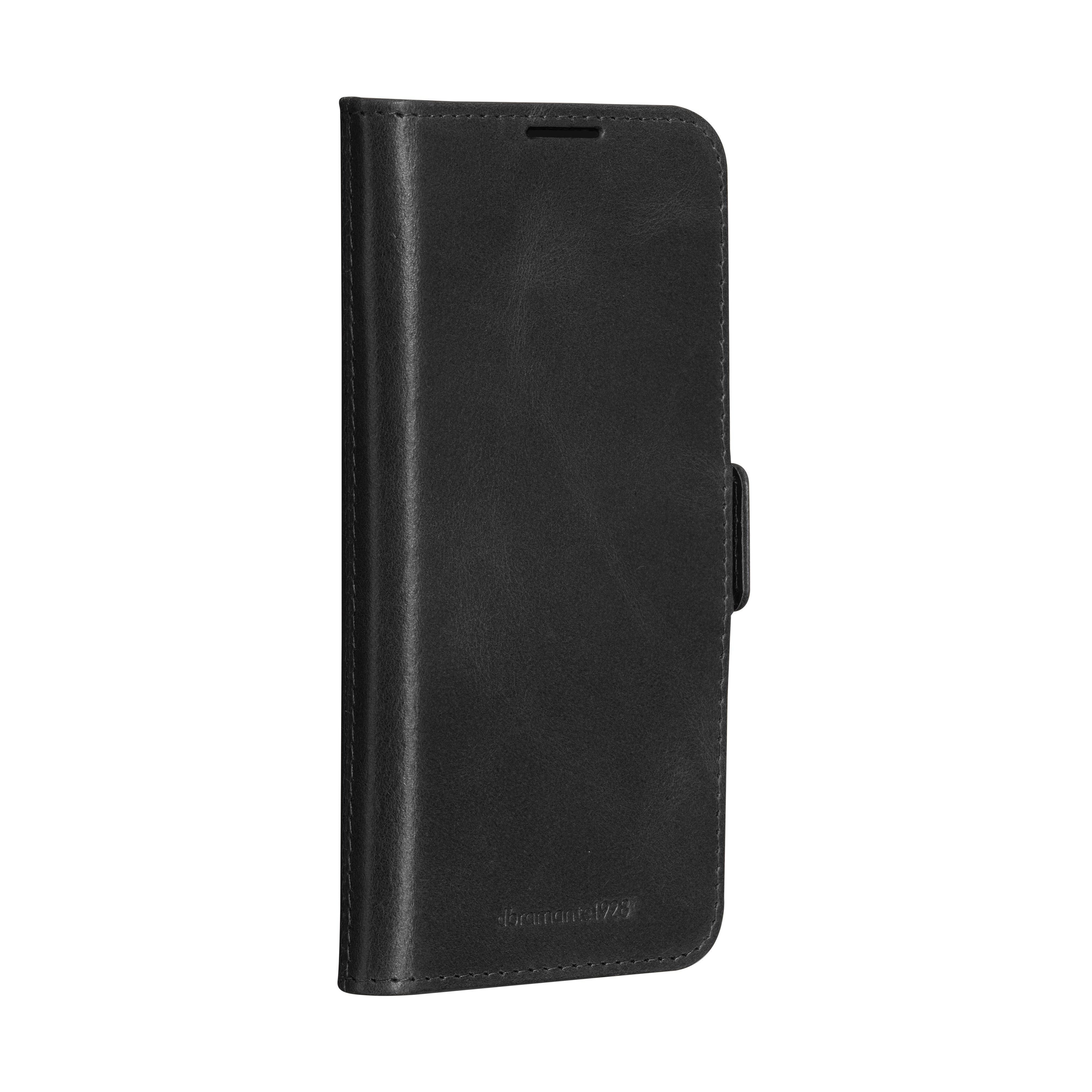 Dbramante1928 Lynge Funda Con Tapa Para Teléfono Móvil Cuero De Grano Entero Negro Para Samsung Galaxy A56