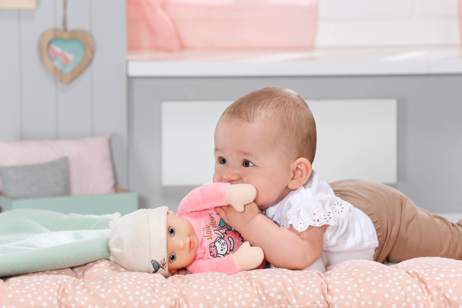 Zapf Creation Baby Annabell® Sweetie Para Bebés 30cm, Muñeca Con Sonajero En Su Interior 706428