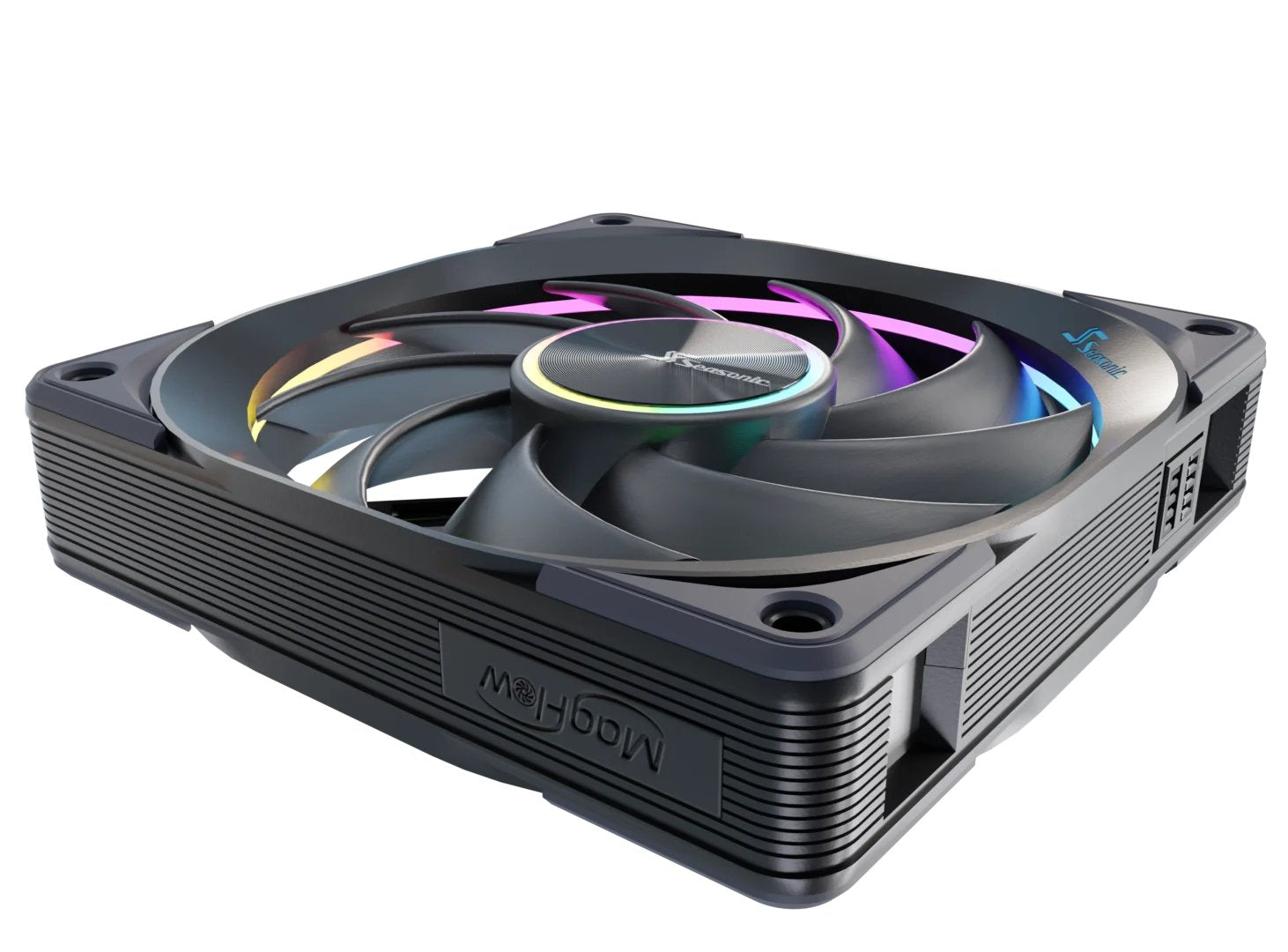 EAN 4711173878087 - Seasonic MagFlow ARGB Carcasa del ordenador Ventilador 12 cm Negro 1 pieza(s) imagen 6