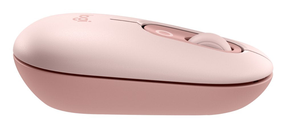 Teclado Ingles + Ratón Logitech Pop Icon Universal Bluetooth Qwerty Internacional De Ee.Uu. Rosa, Blanco