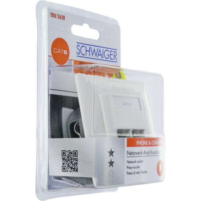 Enchufe De Red Schwaiger Stp Cat6, Up Blindado