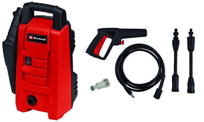 EAN 4006825649857 - Einhell TC-HP 90 Limpiadora de alta presión o Hidrolimpiadora Vertical Eléctrico 372 l/h Rojo imagen 3