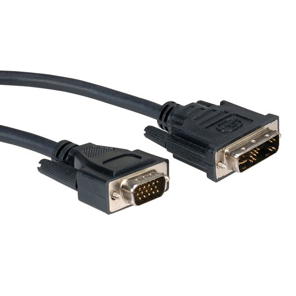 EAN 7611990142040 - ROLINE 11.04.5450 adaptador de cable de vídeo 5 m DVI-A VGA (D-Sub) Negro imagen 1