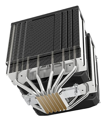 Ventilador Universal A-Rgb Mcpu-Xu6 Negro Mars Gaming Intel Lga 2066 /2011 /1700 /1200 /1156 /1155 /1151 /1150 /1366 / Amd Am5 /Am4 /Am3+ /Am3 /Am2+ /Am2 /Fm2/ Fm1/ 6 Heatpipes Por Radiador/ Tdp Hasta 350w