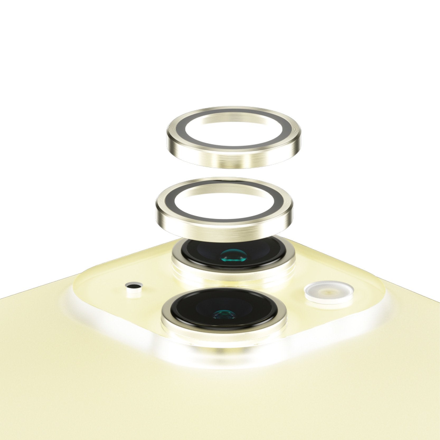 EAN 5711724011931 - PanzerGlass ® Hoops® Camera Lens Protector Yellow iPhone 15 | 15 Plus Protector de pantalla Apple 1 pieza imagen 1