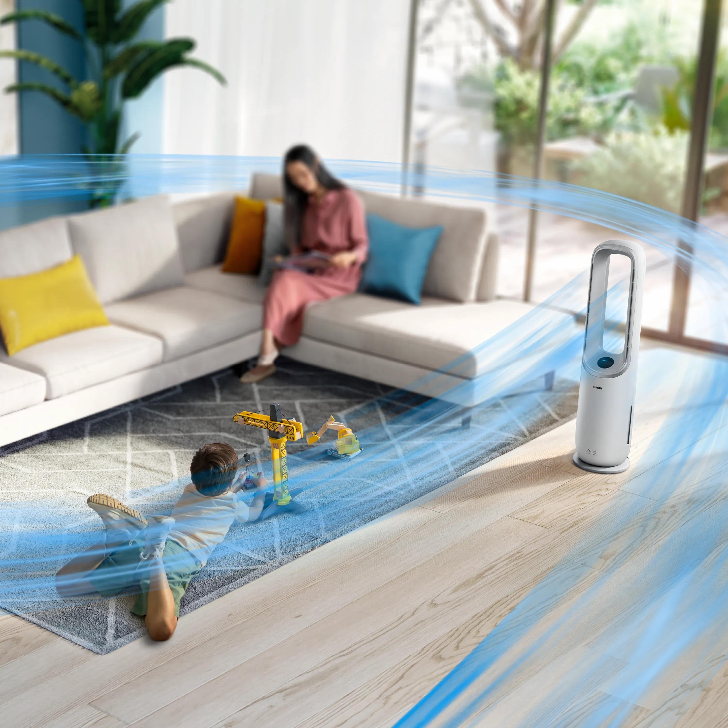 EAN 8720389019395 - Philips AMF765/10 purificador de aire 70 m² 47 dB 40 W Blanco, Gris imagen 4