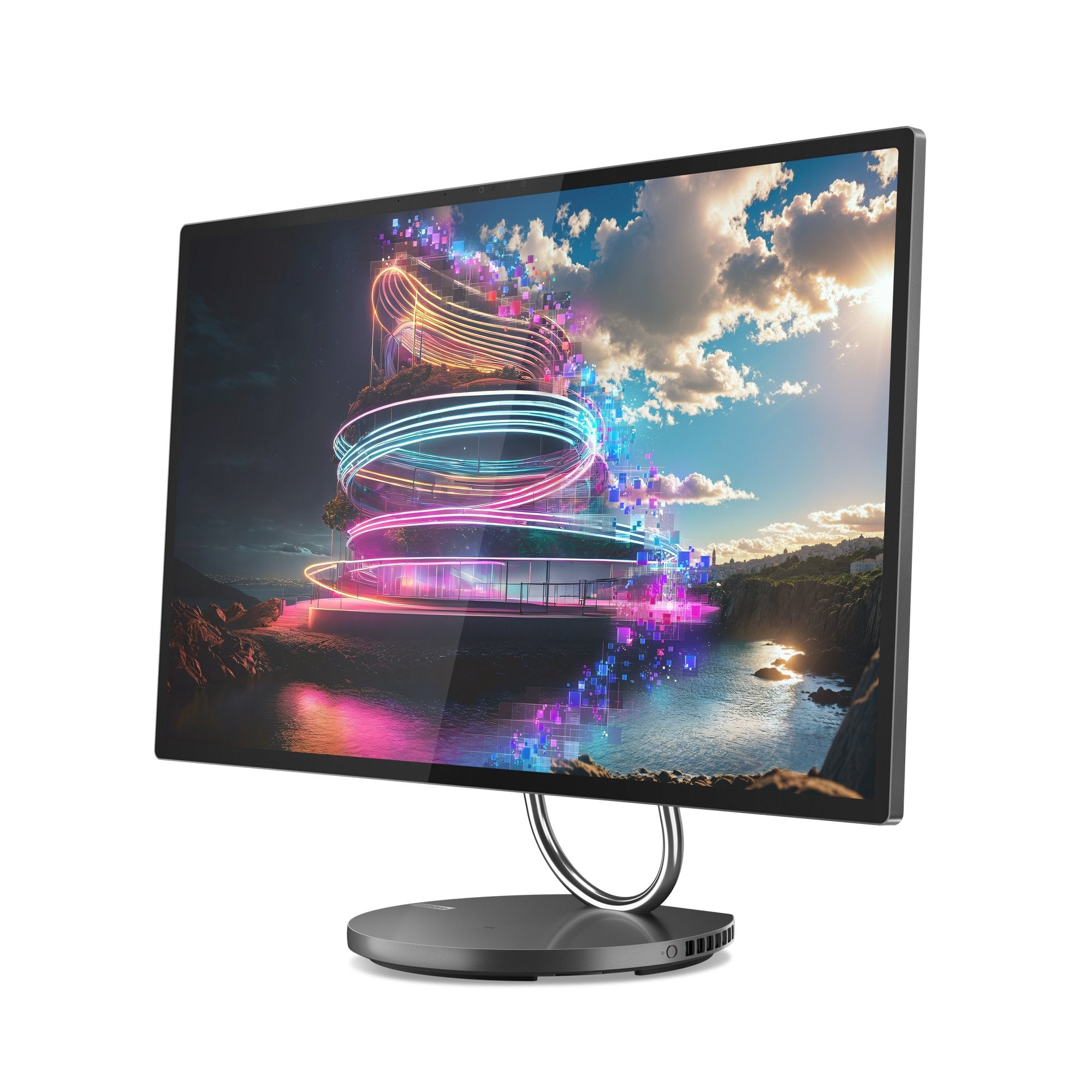 All In One Lenovo  Yoga Aio 32ill10 Rtx 4050  1tb 32gb Home 31.5 Gris