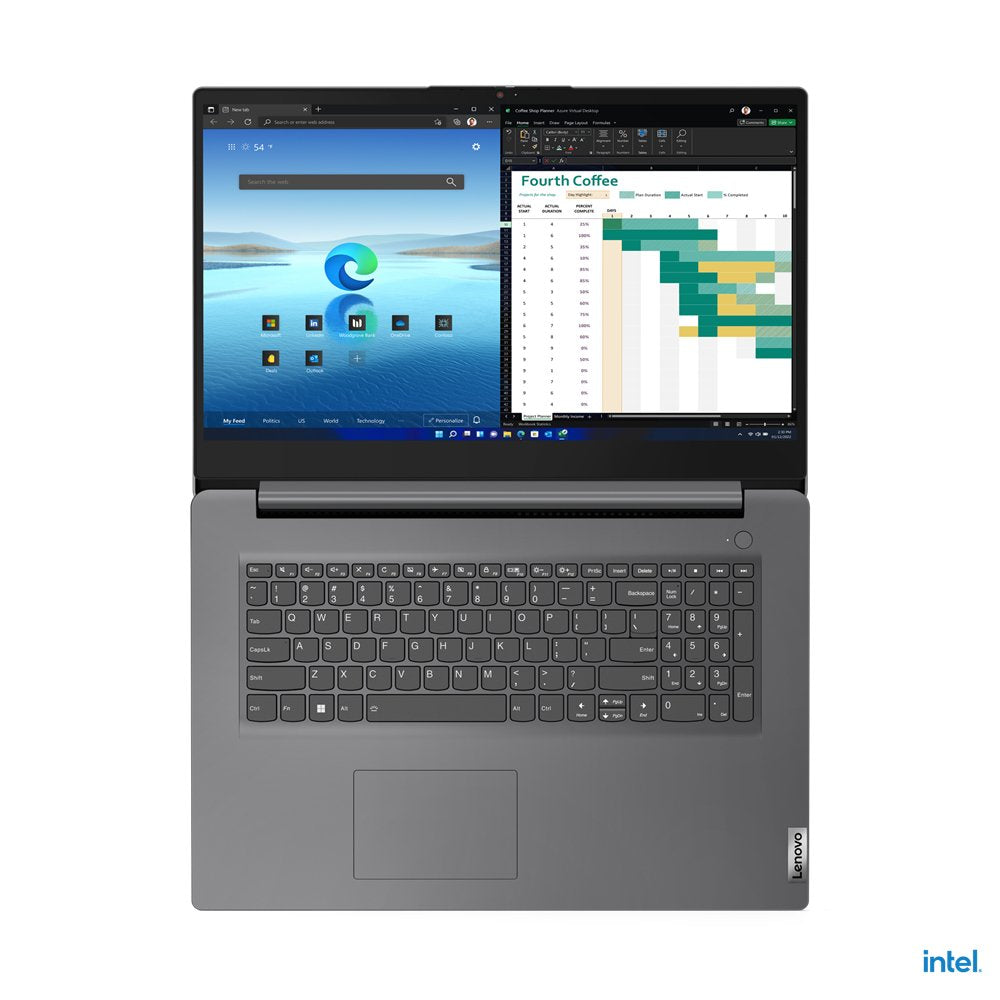 Portátil Lenovo V17 17.3"Fhd300nits I5-1235u 16gb 512gb W11pro 1 Año Depot Black