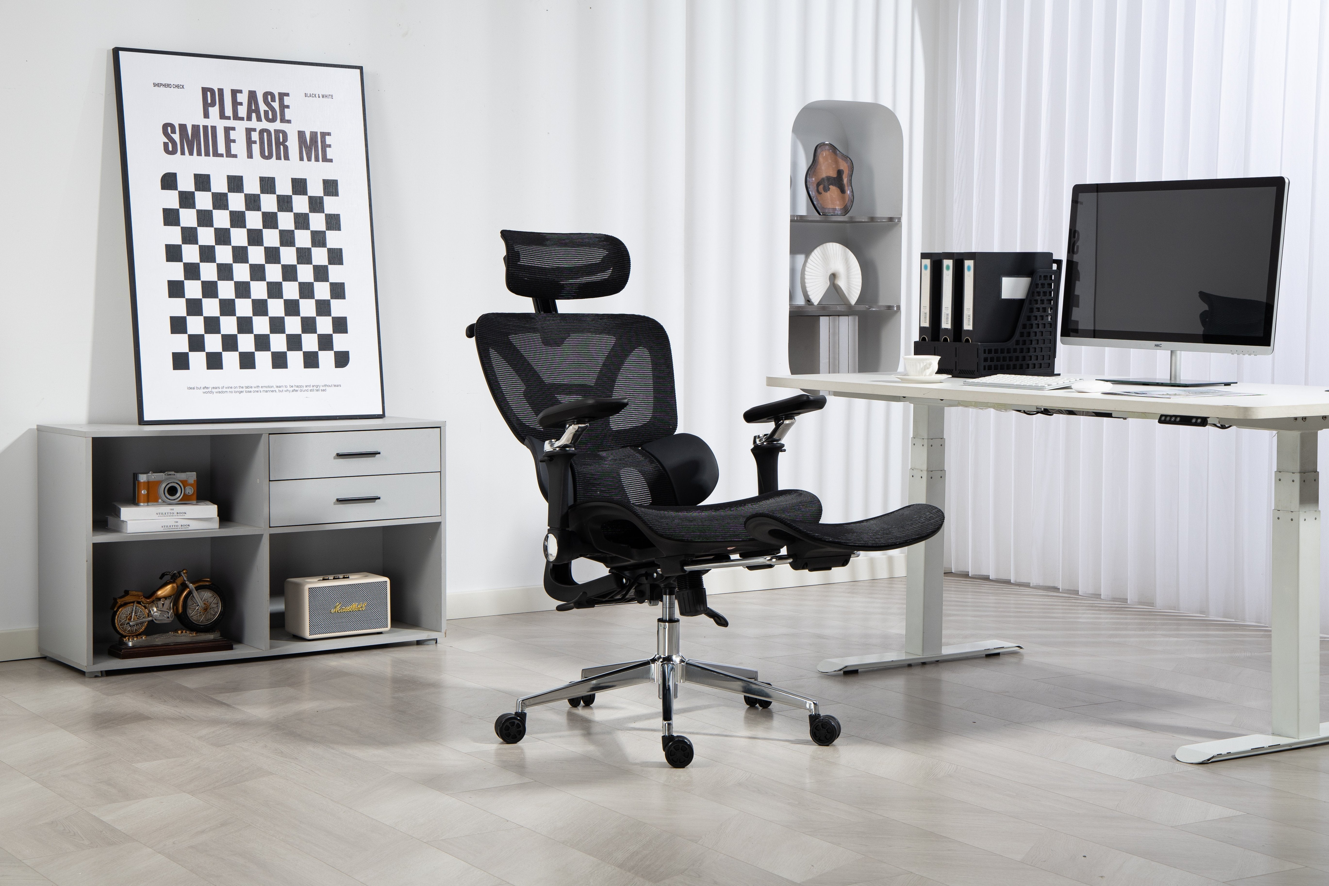 EAN 5901443391562 - Activejet YK848 BK silla de oficina y de ordenador Asiento de malla Respaldo de malla imagen 46