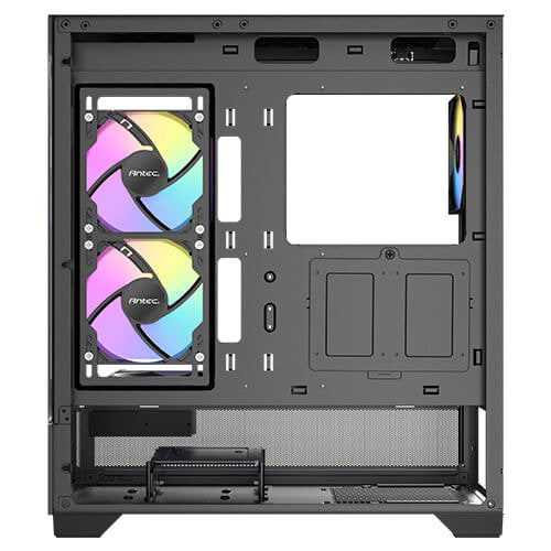 Caja Pc Semitorre Atx Cx700 Rgb Elite Negro Antec Int:2x3.5,2x2.5/ 1xusb3.0, 1xusb3.2 Tipo C/ Audio In/Out/ Panel De Cristal Templado
