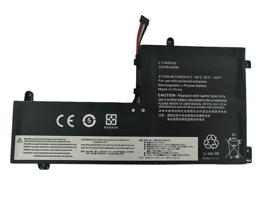 Laptop Battery For Lenovo - 55wh Li-Ion 11.40v 4800mah - [Long Cable] - Warranty: 12m