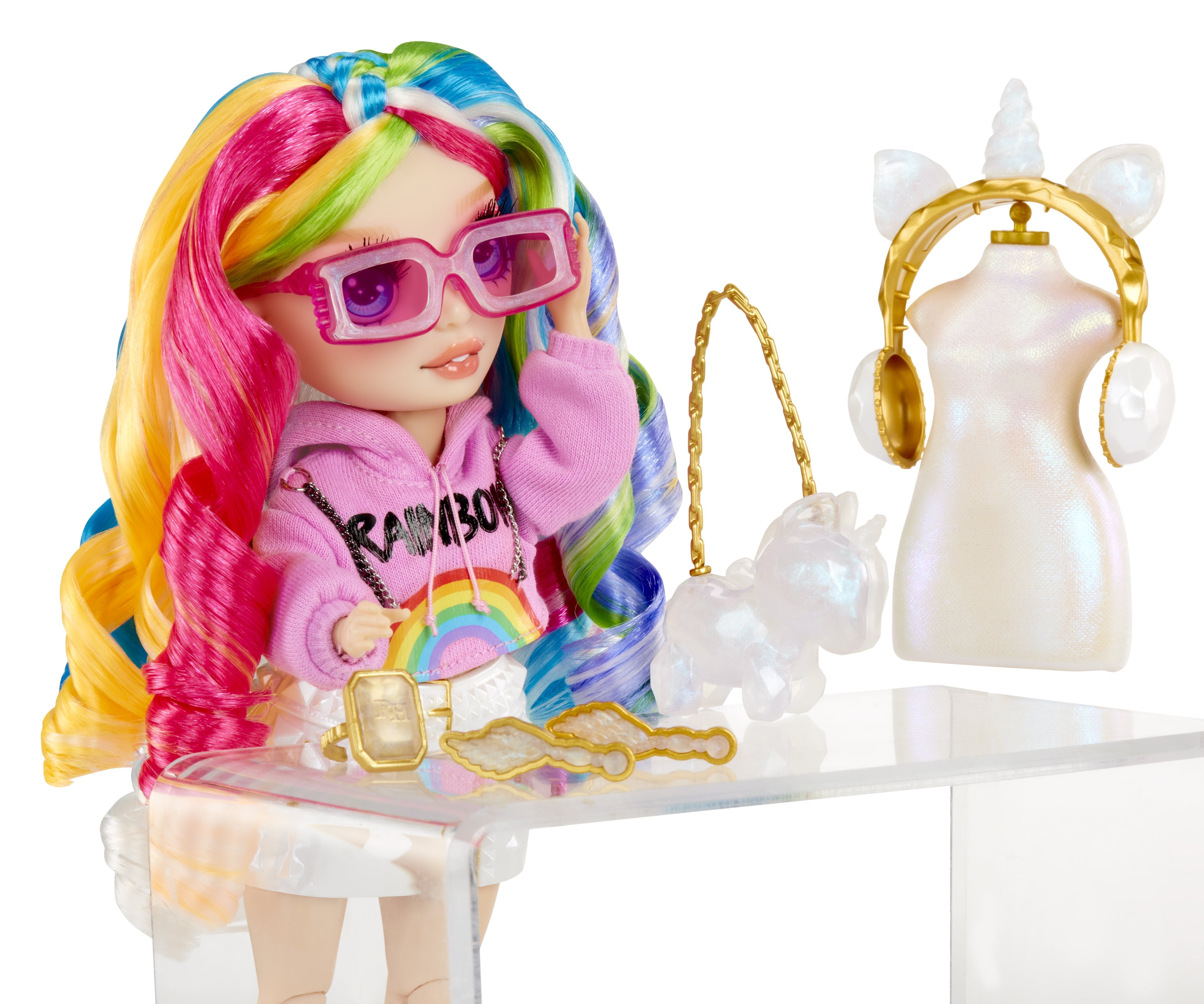 EAN 0035051121411 - Rainbow High Creative Crystals Fashion Doll- Amaya imagen 9