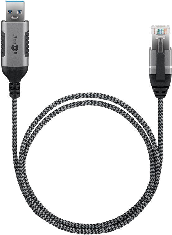 EAN 4040849743955 - Goobay 74395 cambiador de género para cable USB 3.0 type A RJ45 Negro, Plata imagen 4