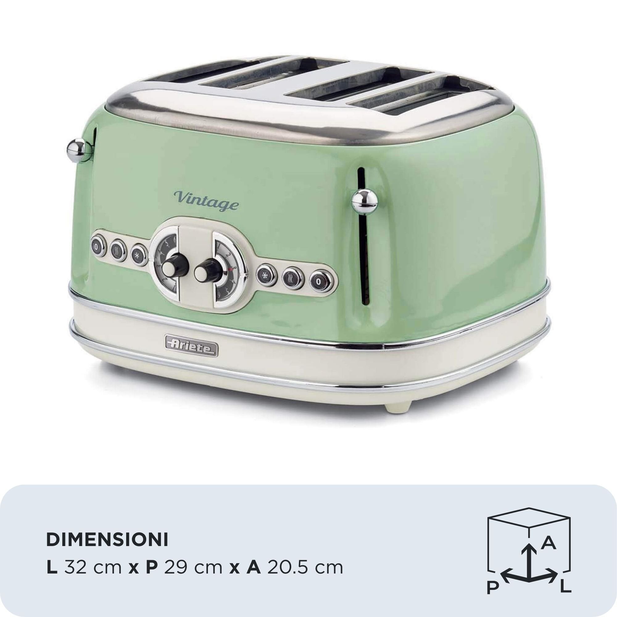 EAN 8003705114944 - Ariete 0156/04 6 4 rebanada(s) 1600 W Verde imagen 2