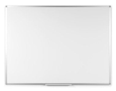 Bi-Office Ayda Pizarra Blanca Melaminada Doble Cara 900x600mm - Permite Colocacion Vertical U Horizontal - Marco De