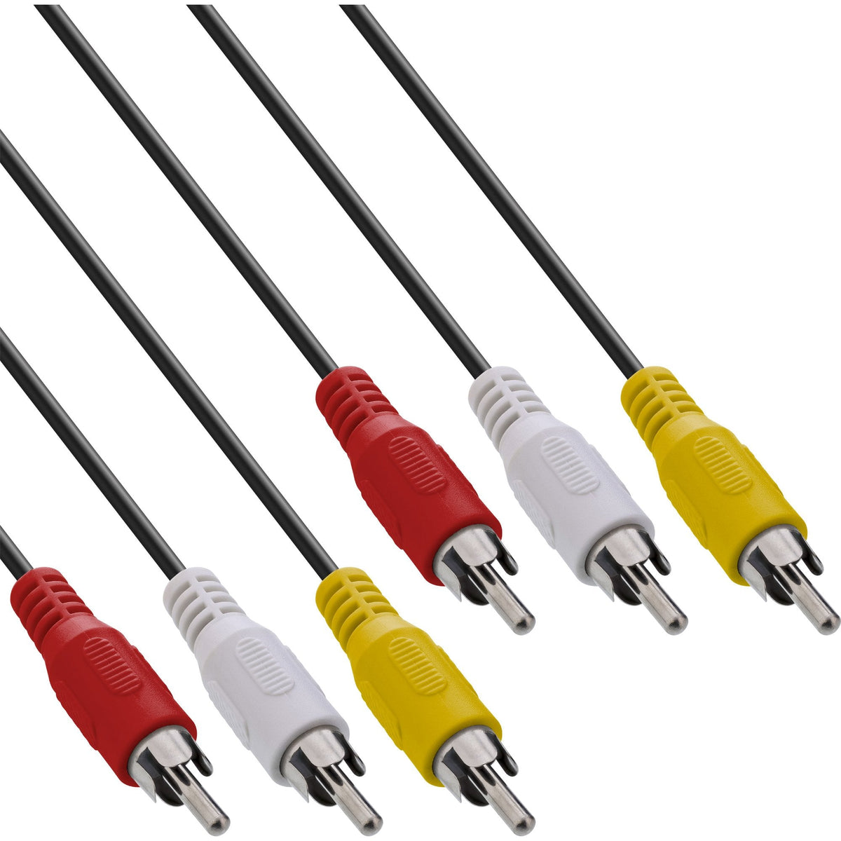 Inline Av Cable 3x Rca Macho A Macho 2m