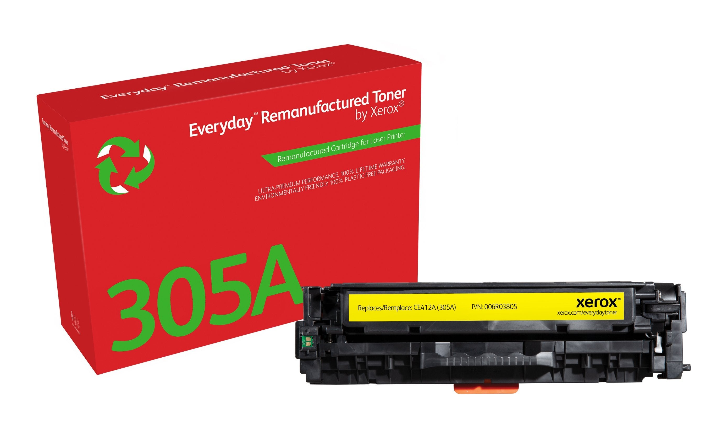 Xerox Toner Para Hp 305a  Color Laserjet Pro 300 M351(Ce412a) Amarillo