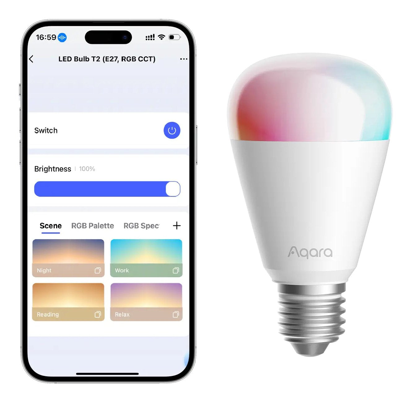 EAN 6975833357079 - Aqara LED Bulb T2 Bombilla inteligente Bluetooth/Zigbee 10,5 W imagen 1