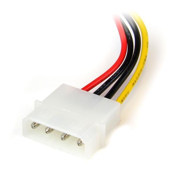 Startech Cable Alimentacion Molex A Sata Acodado 0.15m  Satapowadpl