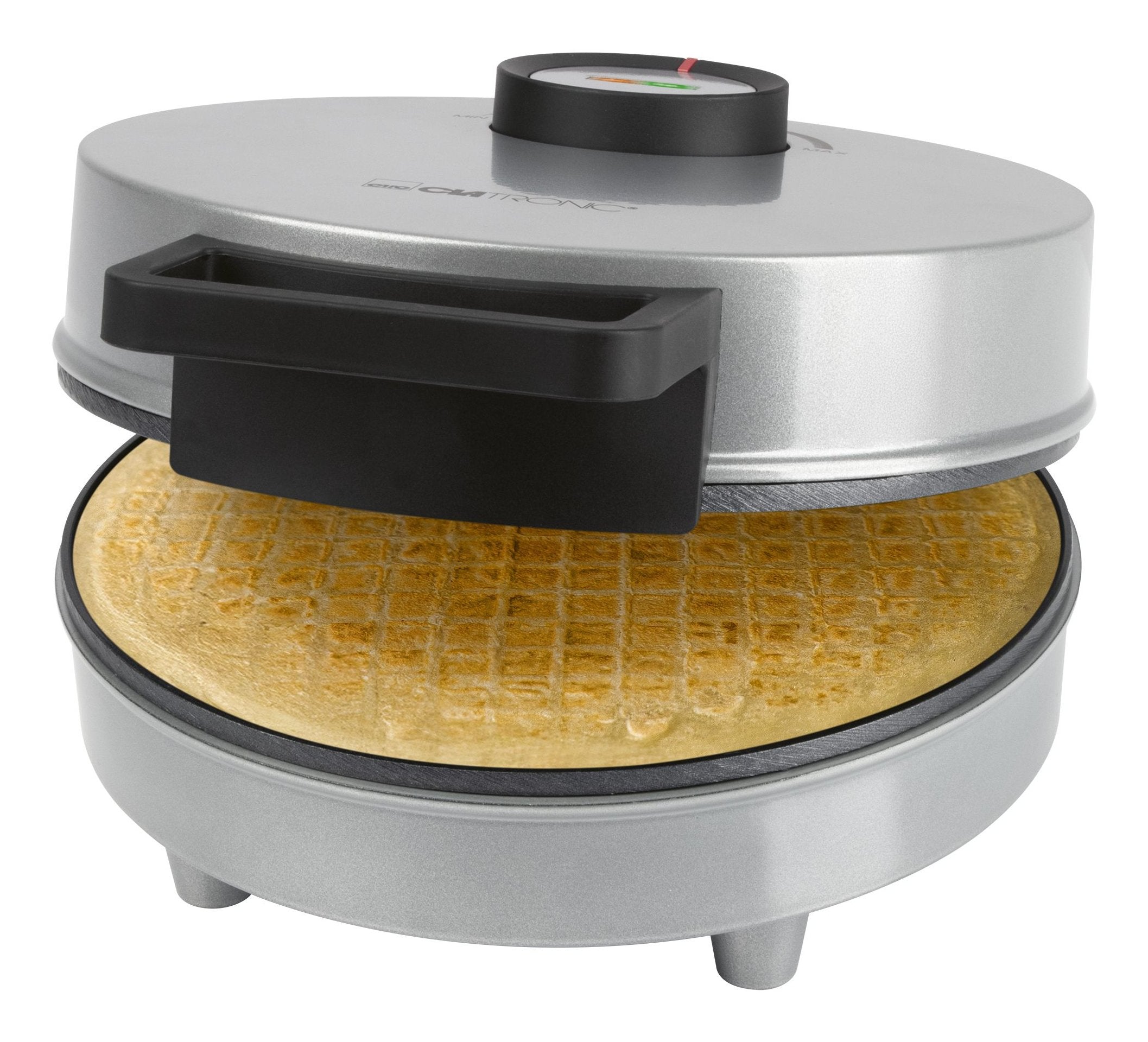 Clatronic Ha 3833 1 Gofre(S) 1200 W Negro, Plata