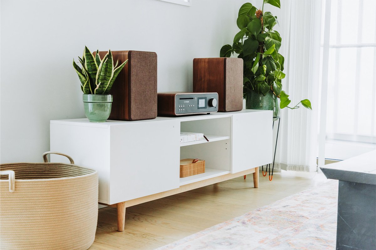 Pure Classic Stereo Coffee Black Walnut Eu Uk