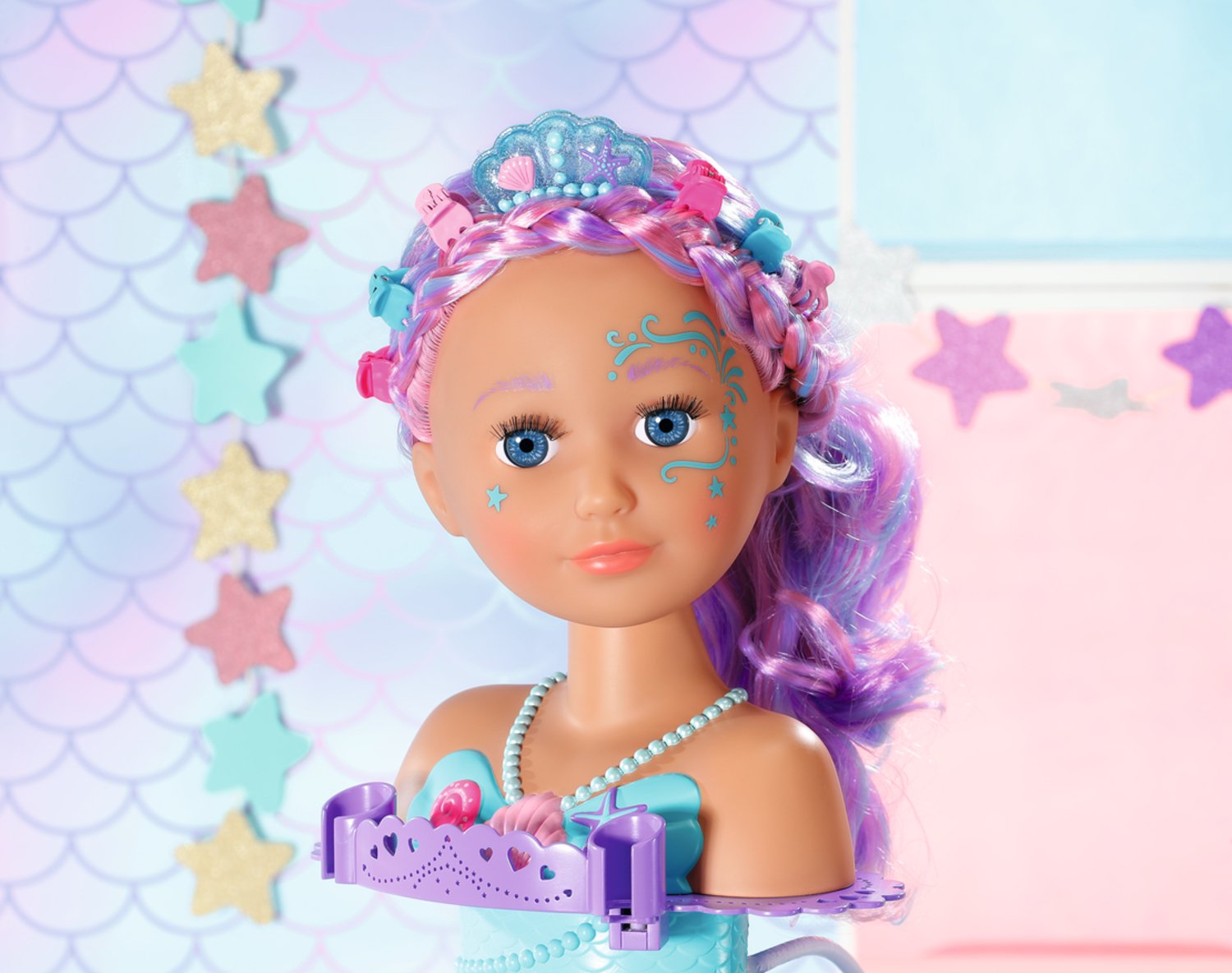 EAN 4001167830550 - BABY born Sister Styling Mermaid Head Muñeca de baño Multicolor imagen 17