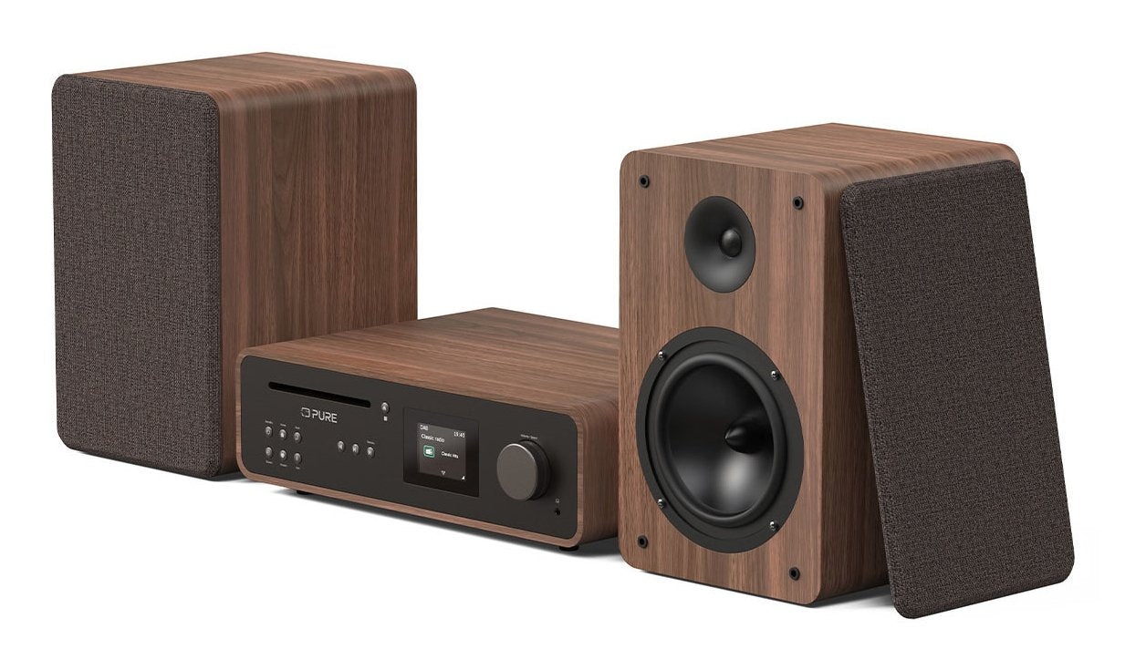 Pure Classic Stereo Coffee Black Walnut Eu Uk
