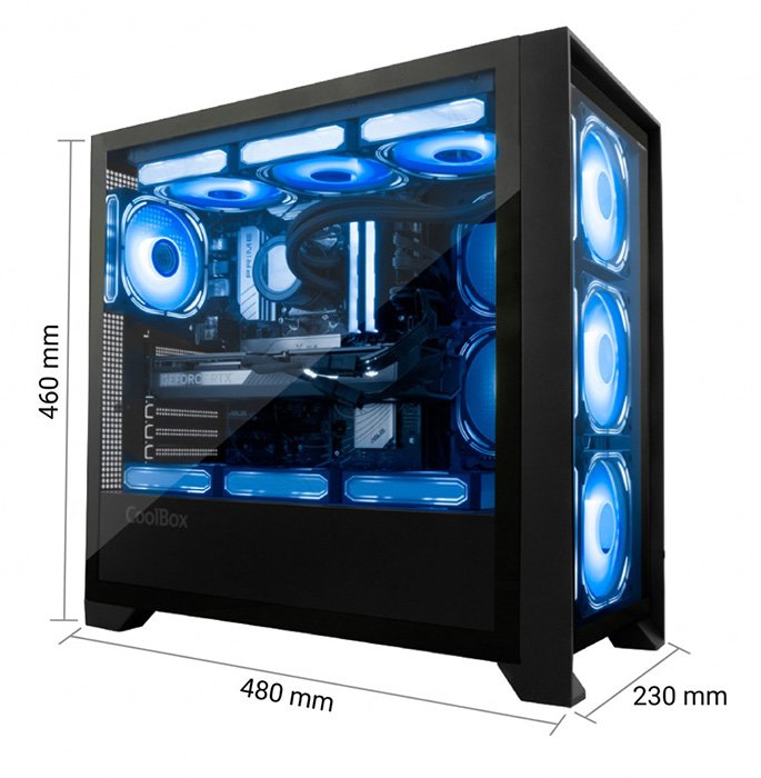 EAN 8436624420955 - CoolBox GE2000 DualView Torre Negro imagen 10