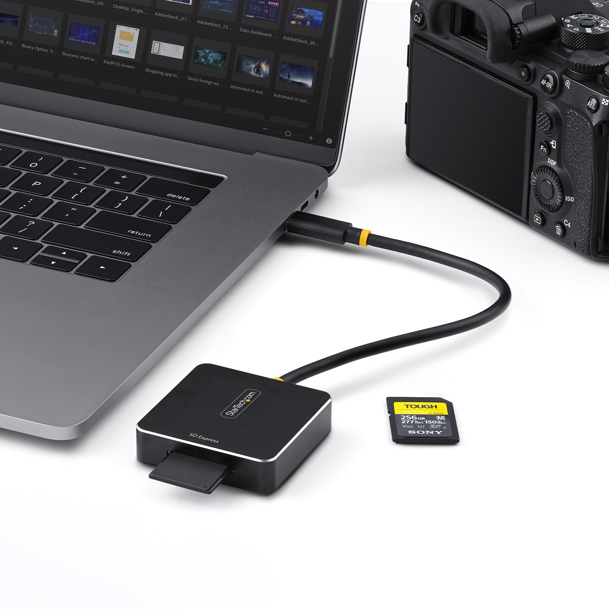 Startech.Com Usb-C Sd Express Card Reader, Usb 10gbps, Portable Memory Card Reader, Usb Type-C To Secure Digital 7.1 Ada