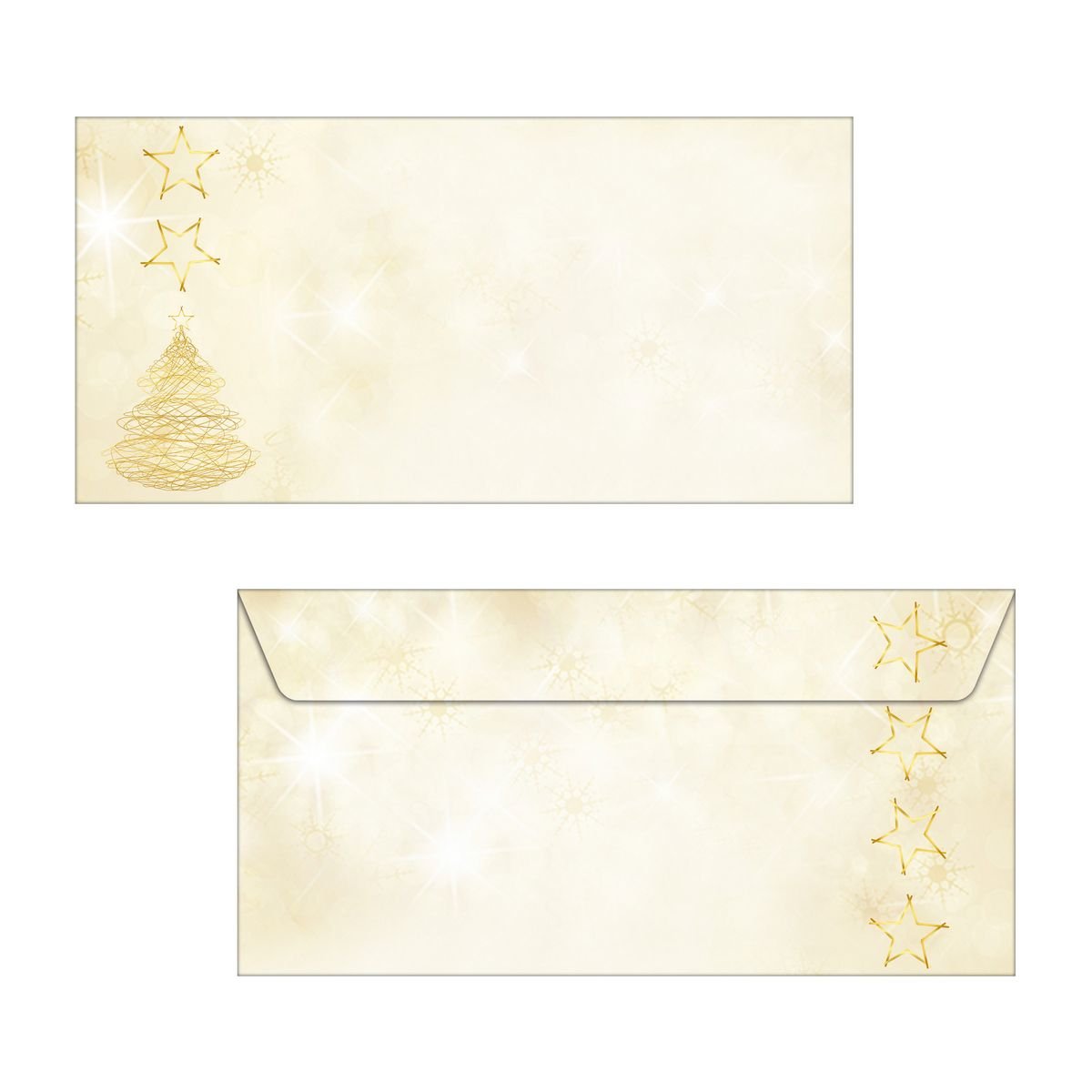 Sigel Weihnachtsbriefumschläge Graceful Christmas Din Largo Sin Fenster, 50 Unidades