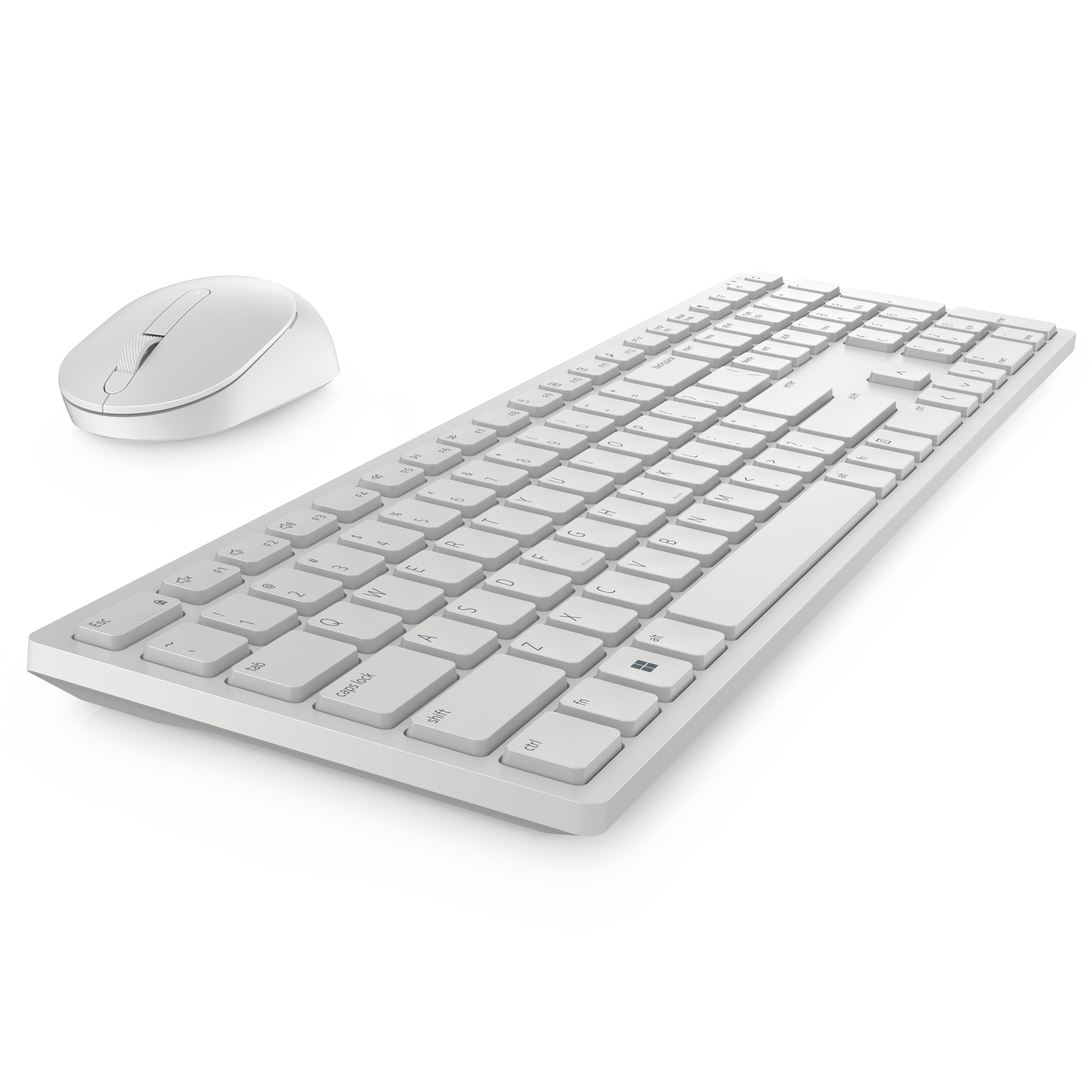 Teclado (Francés) + Raton Dell Km5221w-Wh Rf Inalámbrico Azerty Blanco