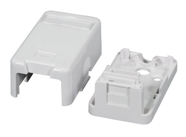 Verteilerbox Aufputz, 2-Port, Staubschutz Selbstschlieend