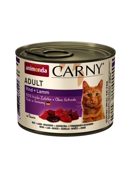 Animonda Carny Adult Sabor: Ternera Y Cordero 200g