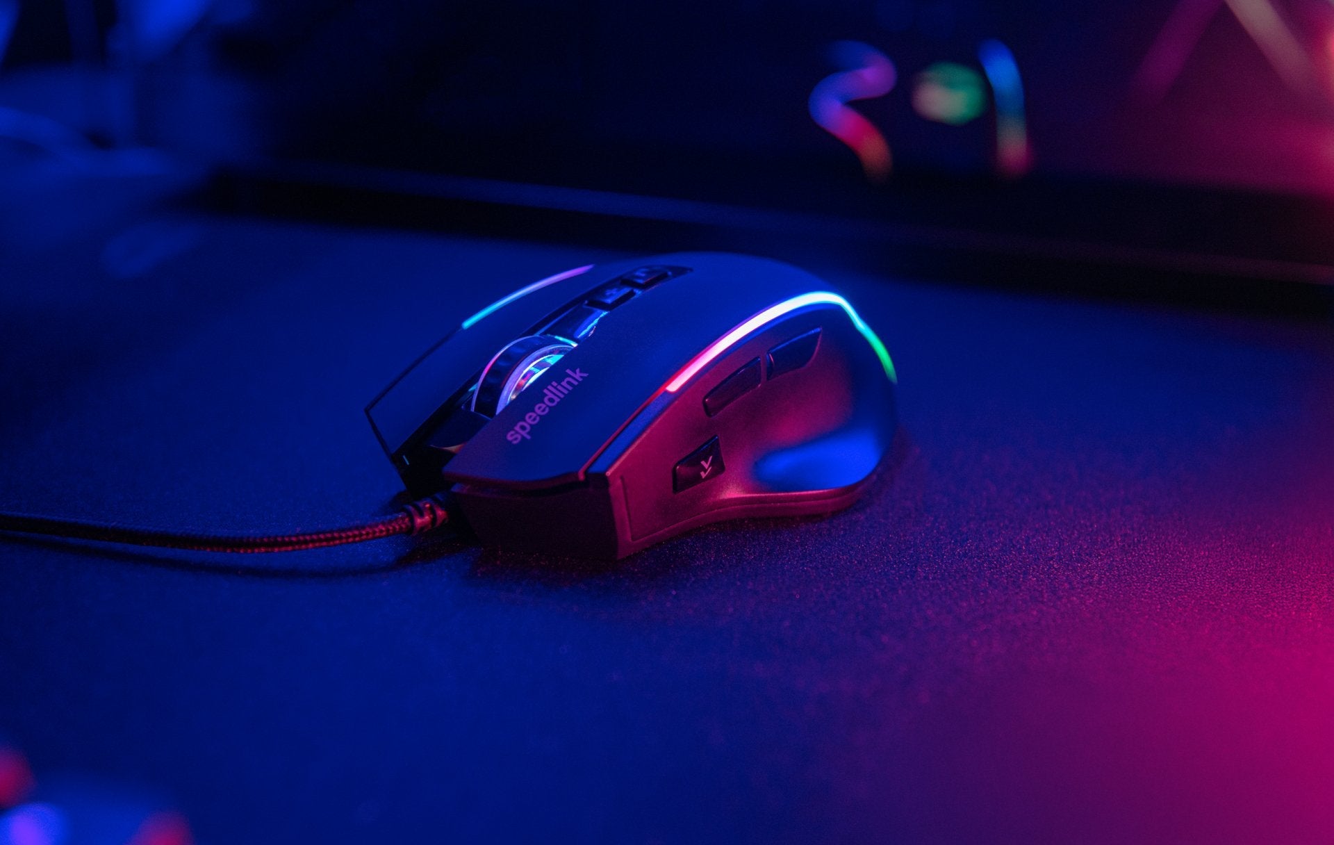 Raton Speedlink Gaming Decus. 12800 Dpi. Usb. Gummiert. Sw Retail