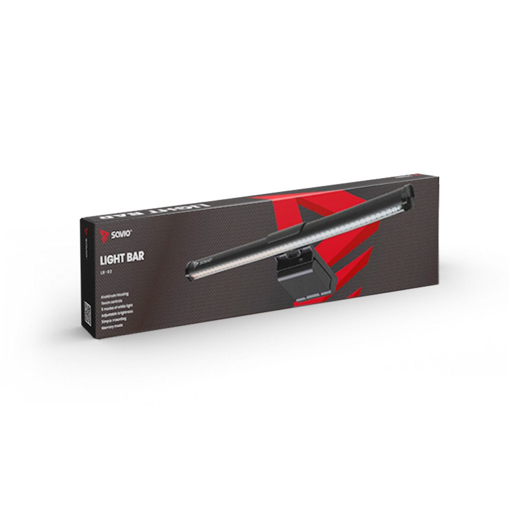 Savio Lb-02 Barra De Luces Led, Lámpara De Monitor Usb, 5w, Negro