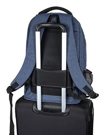Mochila Wedo Business Denim, Con Características De Confort, Azul