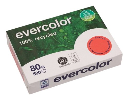 Clairefontaine Evercolor Grün Recyclingpapier A 4 80 G 500 Bl.