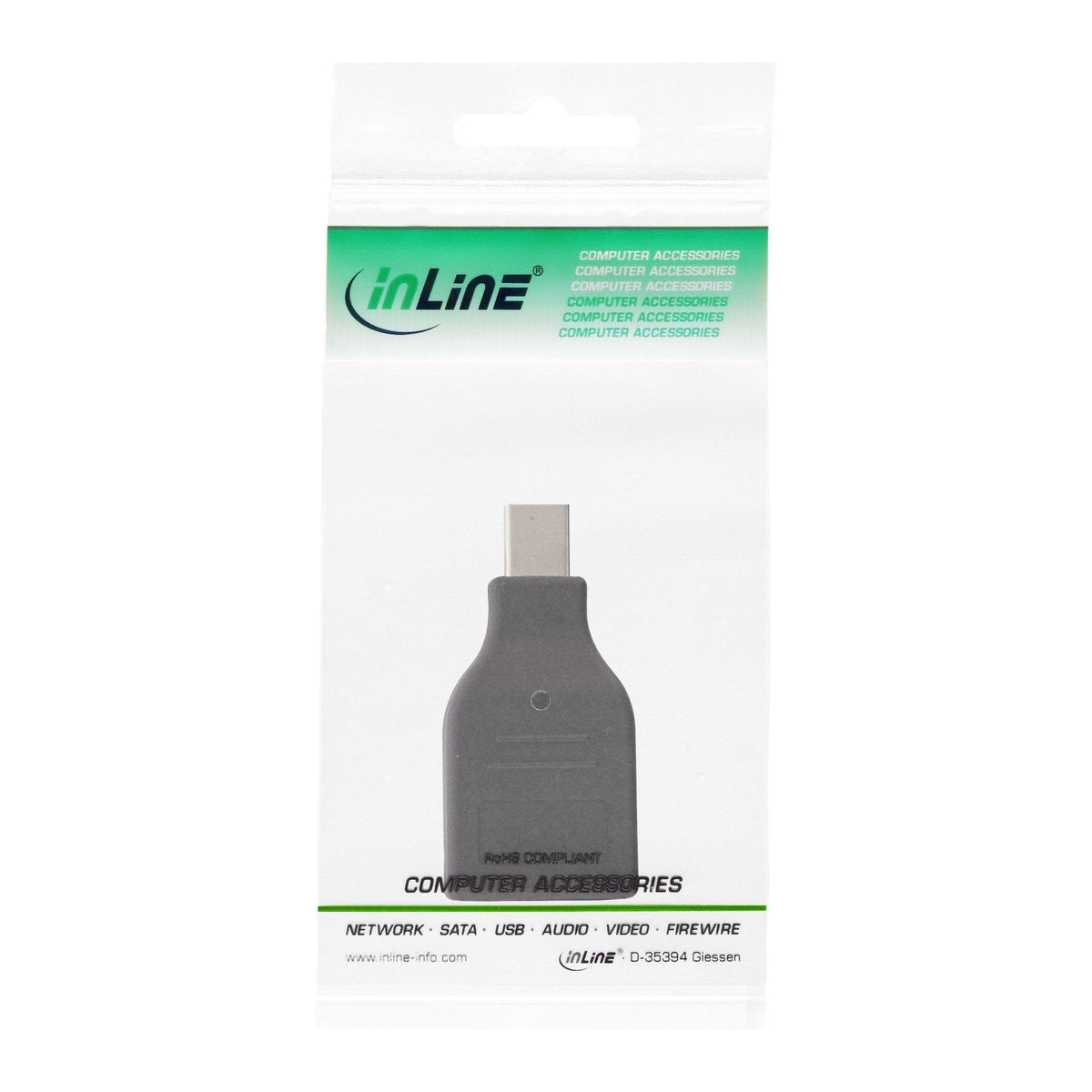 Convertidor Inline Mini Displayport Macho A Hdmi Hembra, Fullhd/60hz, Negro