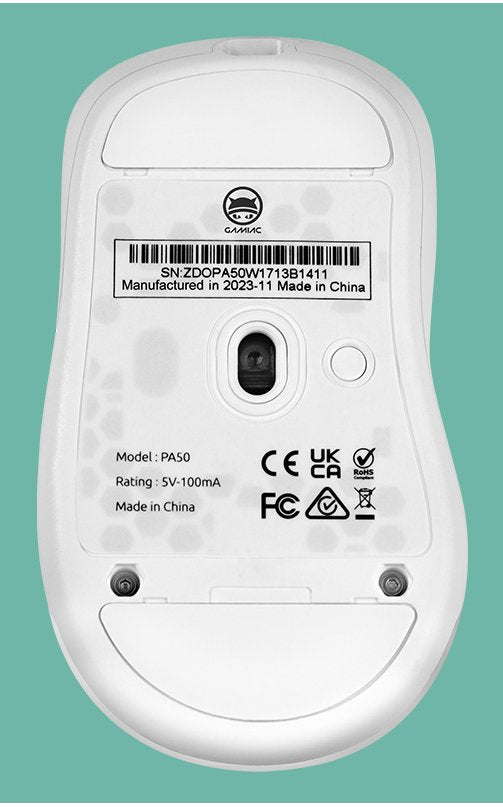 Gamiac Pa50 Gaming Ratón - Blanco - Ratón
