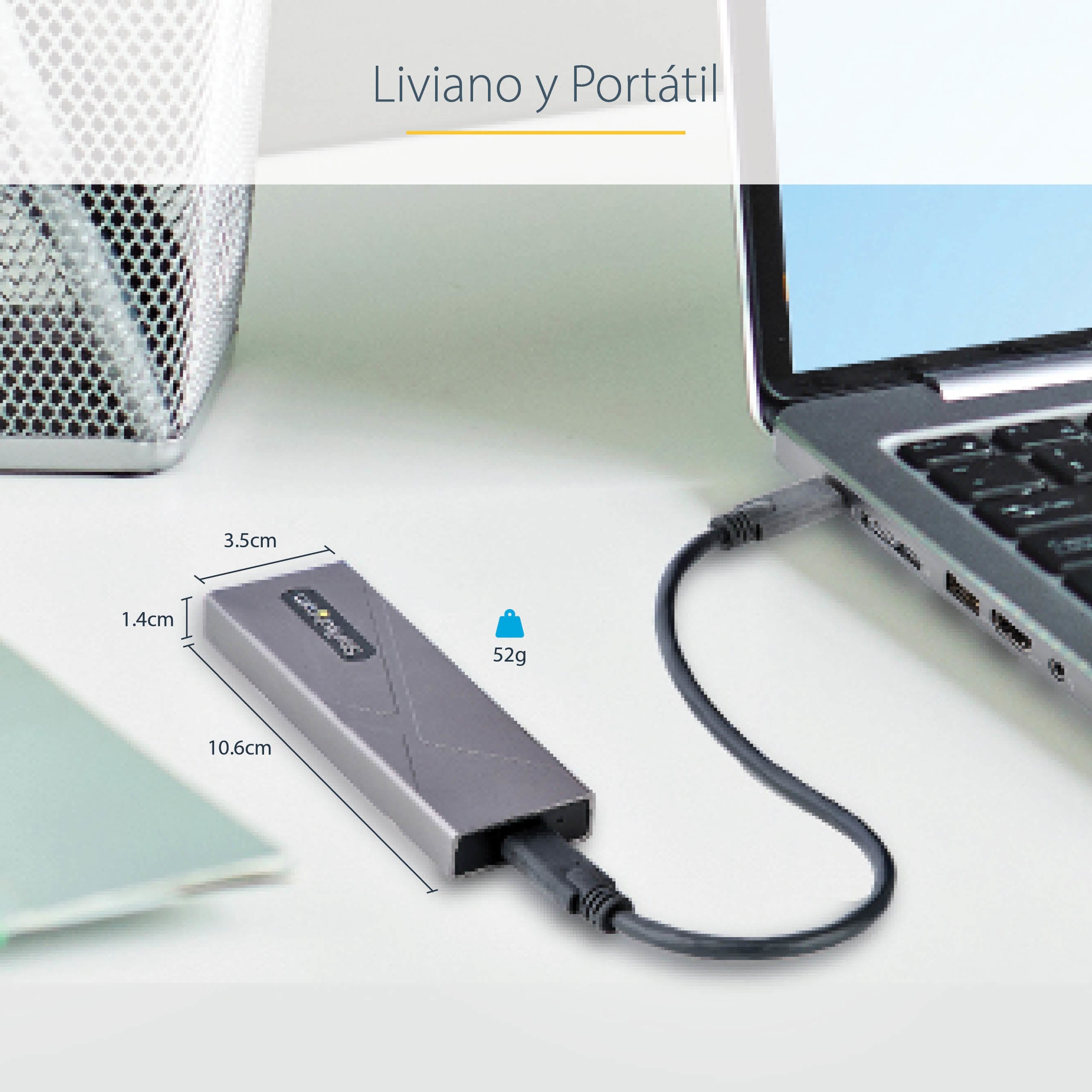 EAN 0065030894975 - StarTech.com M2-USB-C-NVME-SATA caja para disco duro externo Caja externa para unidad de estado sólido (S imagen 14