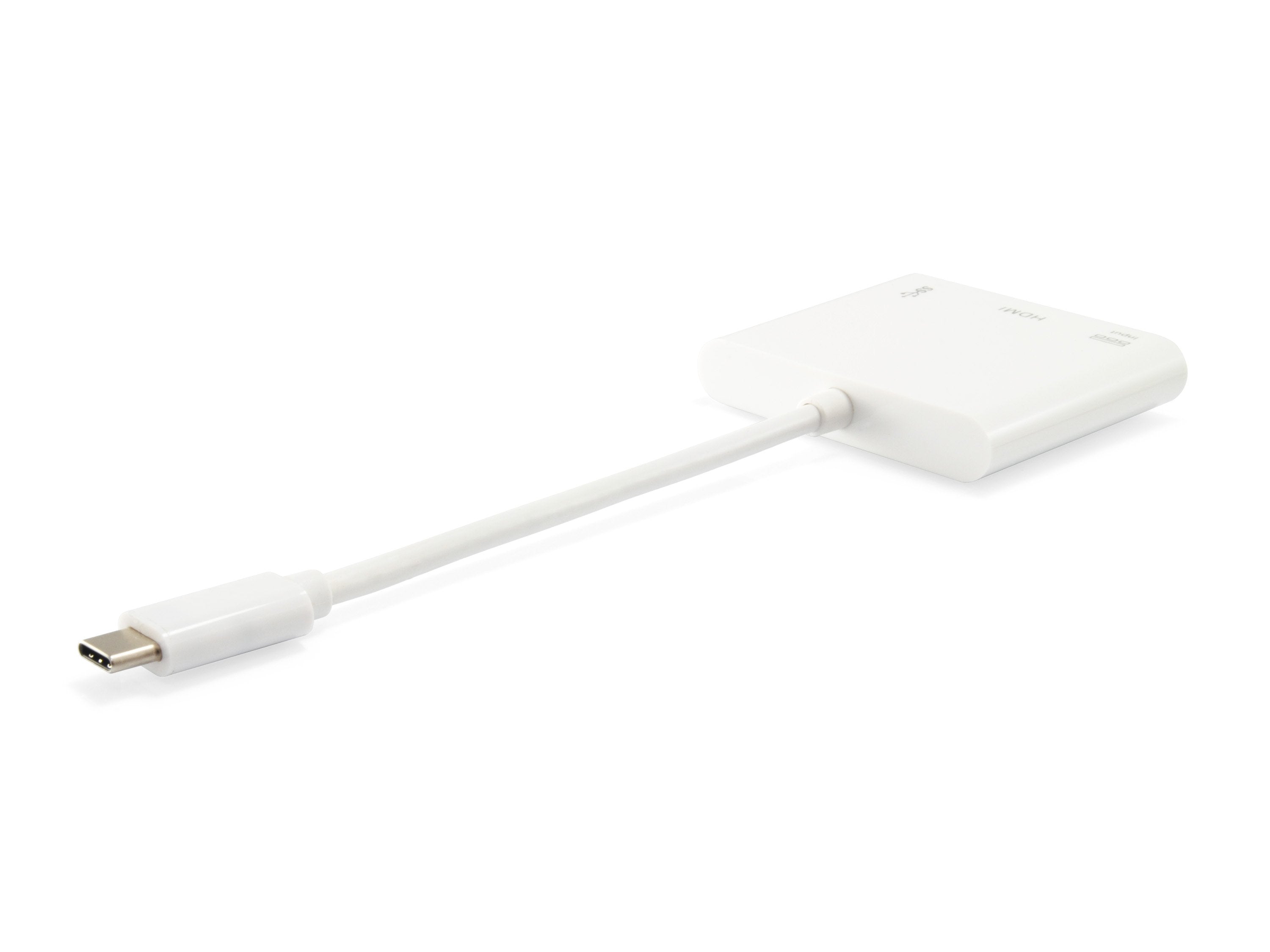 Equip Adaptador 3en1 Usb-C  A Hdmi / Usb 3.0 / Usb-C M/H Blanco  133461