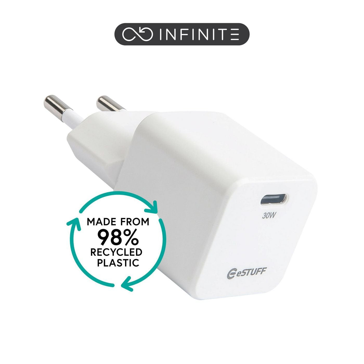 EAN 5715063102015 - eSTUFF ES637027 cargador de dispositivo móvil Smartphone Blanco Corriente alterna Carga rápida Interior imagen 1