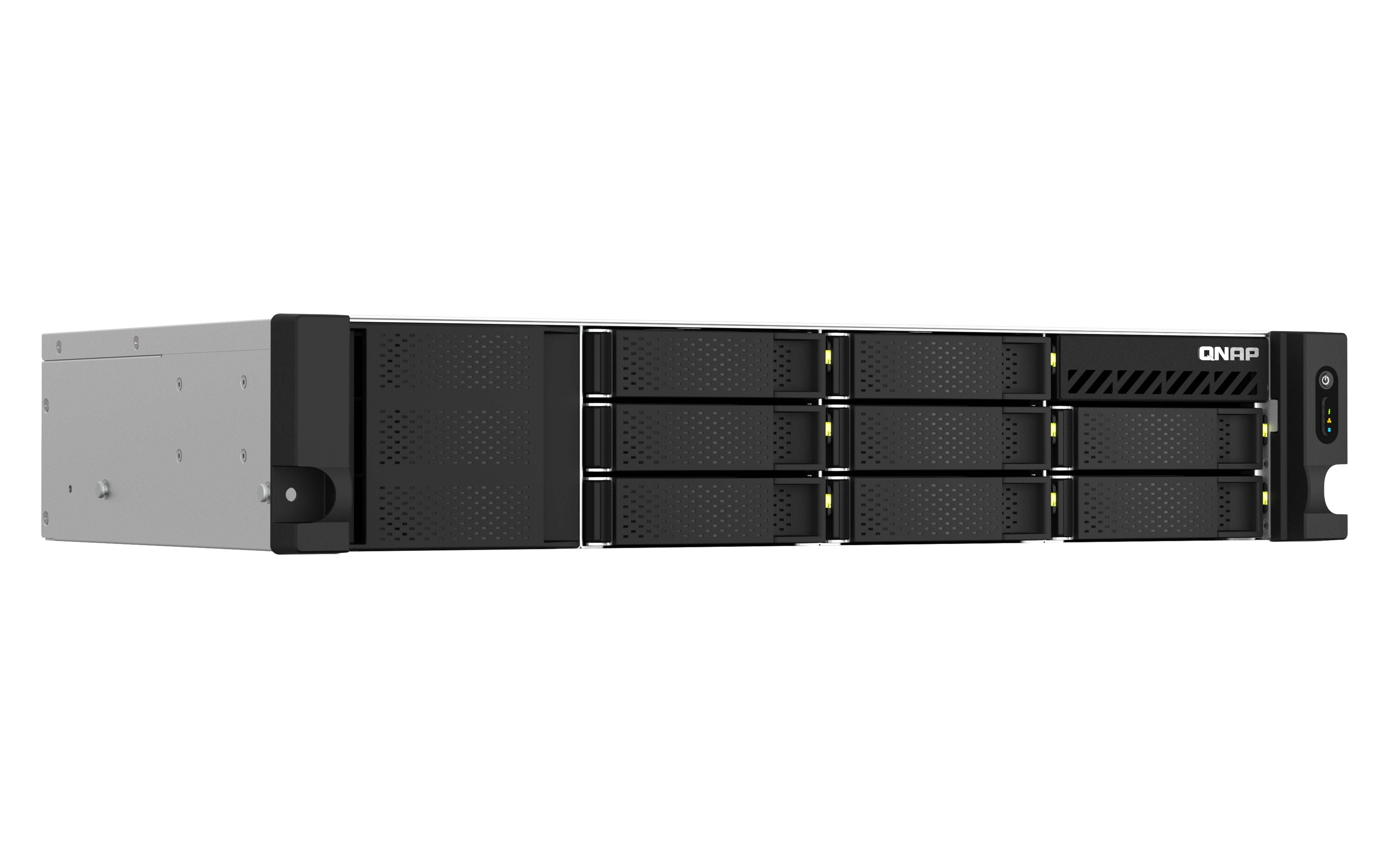 EAN 4711103081082 - QNAP TS-873AeU-RP NAS Bastidor (2U) Ryzen Embedded V1500B 4 GB DDR4 0 TB QuTS hero Negro imagen 4