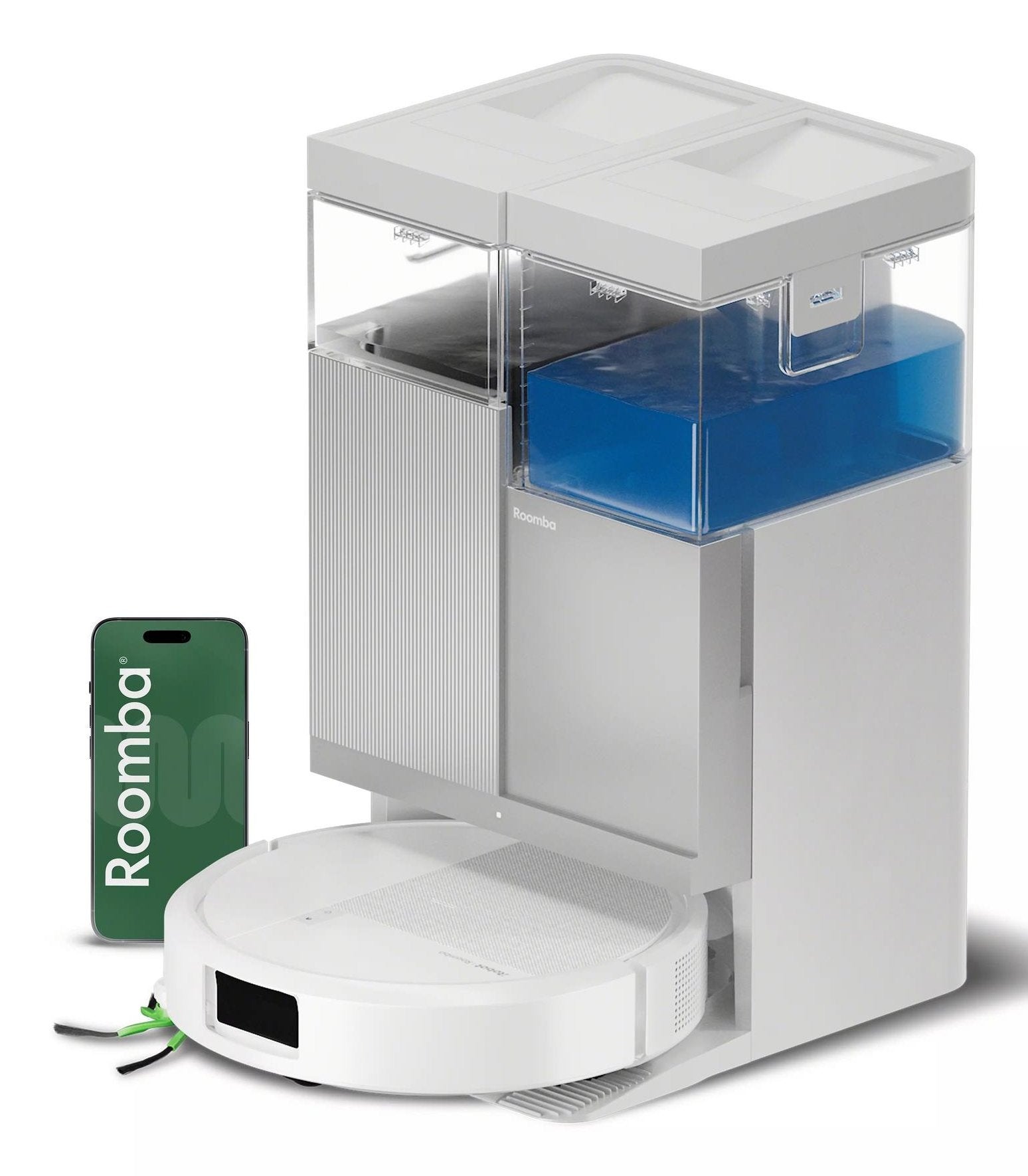 Robot Aspirador Irobot Roomba Plus 415 Combo Blanco + Base Autowash