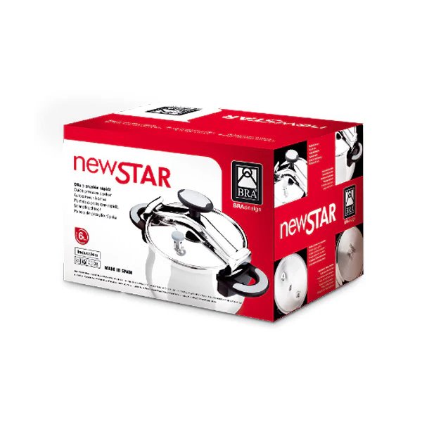 EAN 8411796103653 - BRA A185502 olla a presión 6 L Plata imagen 5