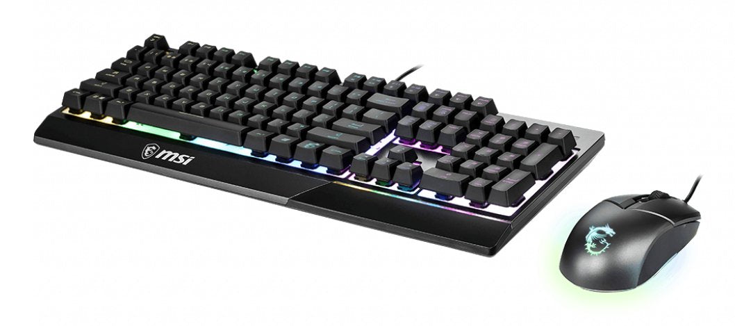 Msi Vigor Gk30 Combo Raton + Teclado Usb Qwertz Alemán Negro S11-04de601-Cla