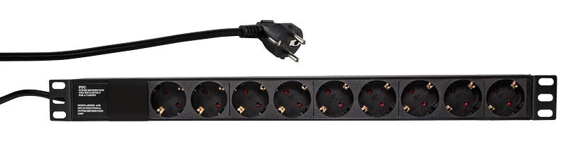 Logilink Regleta De Alimentacion Rack 19\1 De 9 Tomas Sin Interruptor